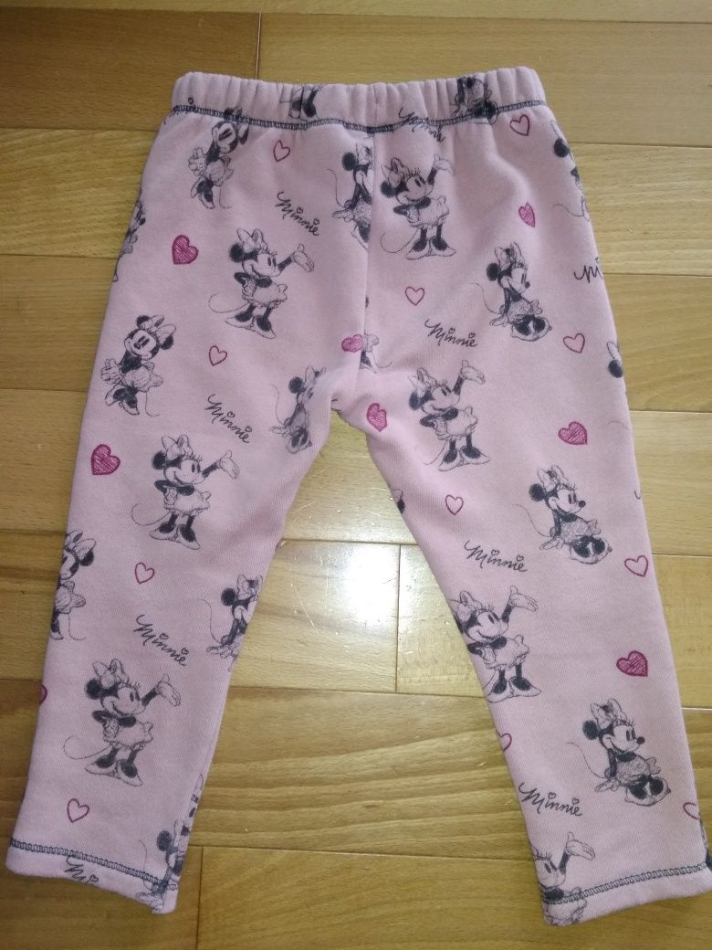 Zara Spodnie dresowe z Minnie roz. 104