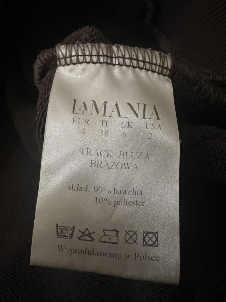 Bluza damska La Mania Track chocolate brązowa lamania