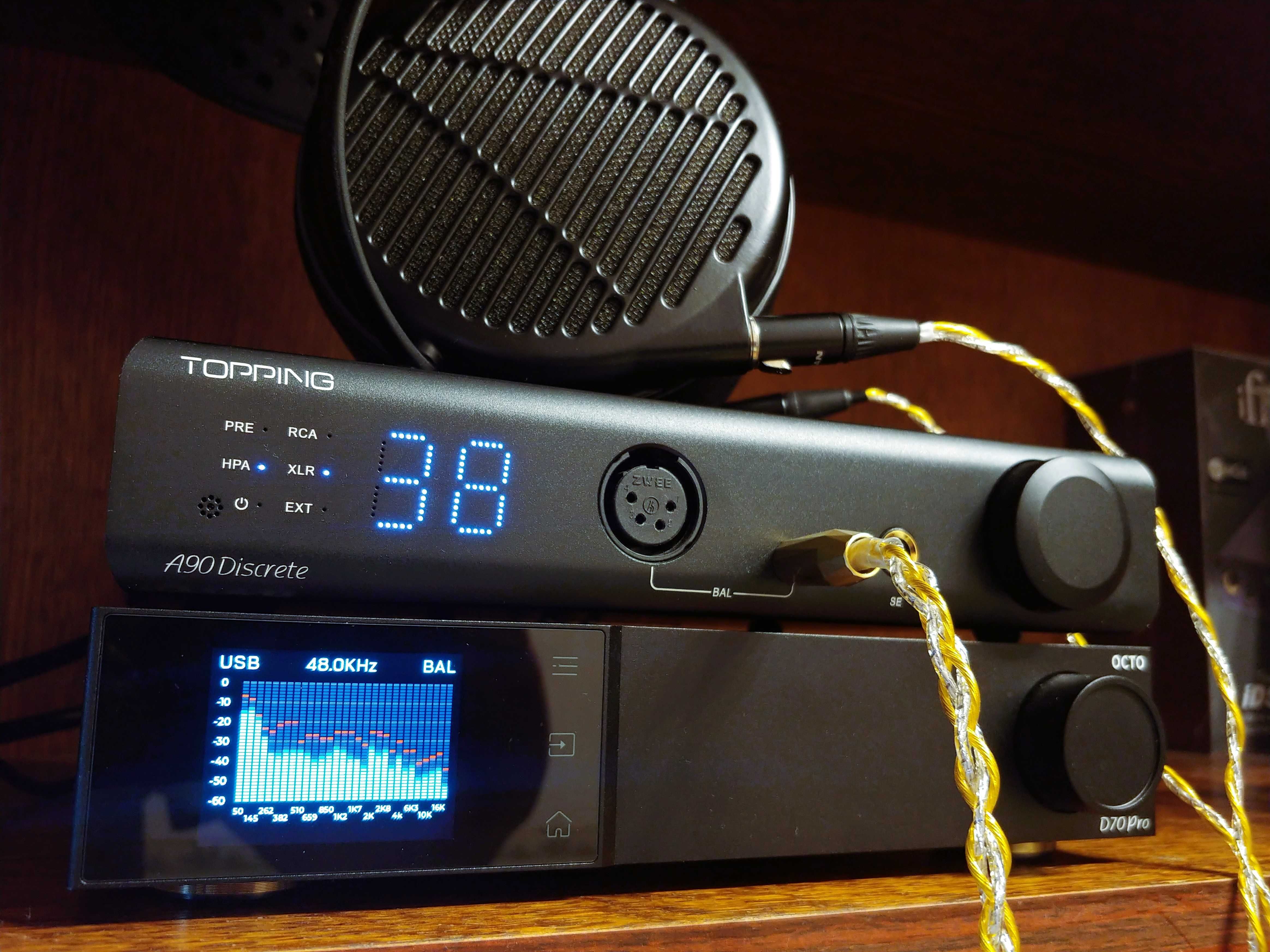 Topping D70 Octo Pro + A90 Discrete супертехнічний стек (новий $1100)