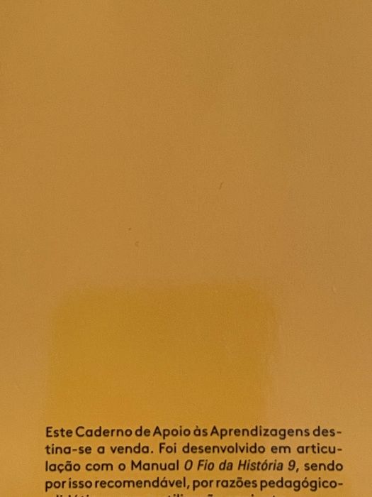 Caderno de atividades história