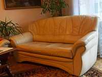 Skórzana sofa z funkcją spania - Bydgoskie Meble