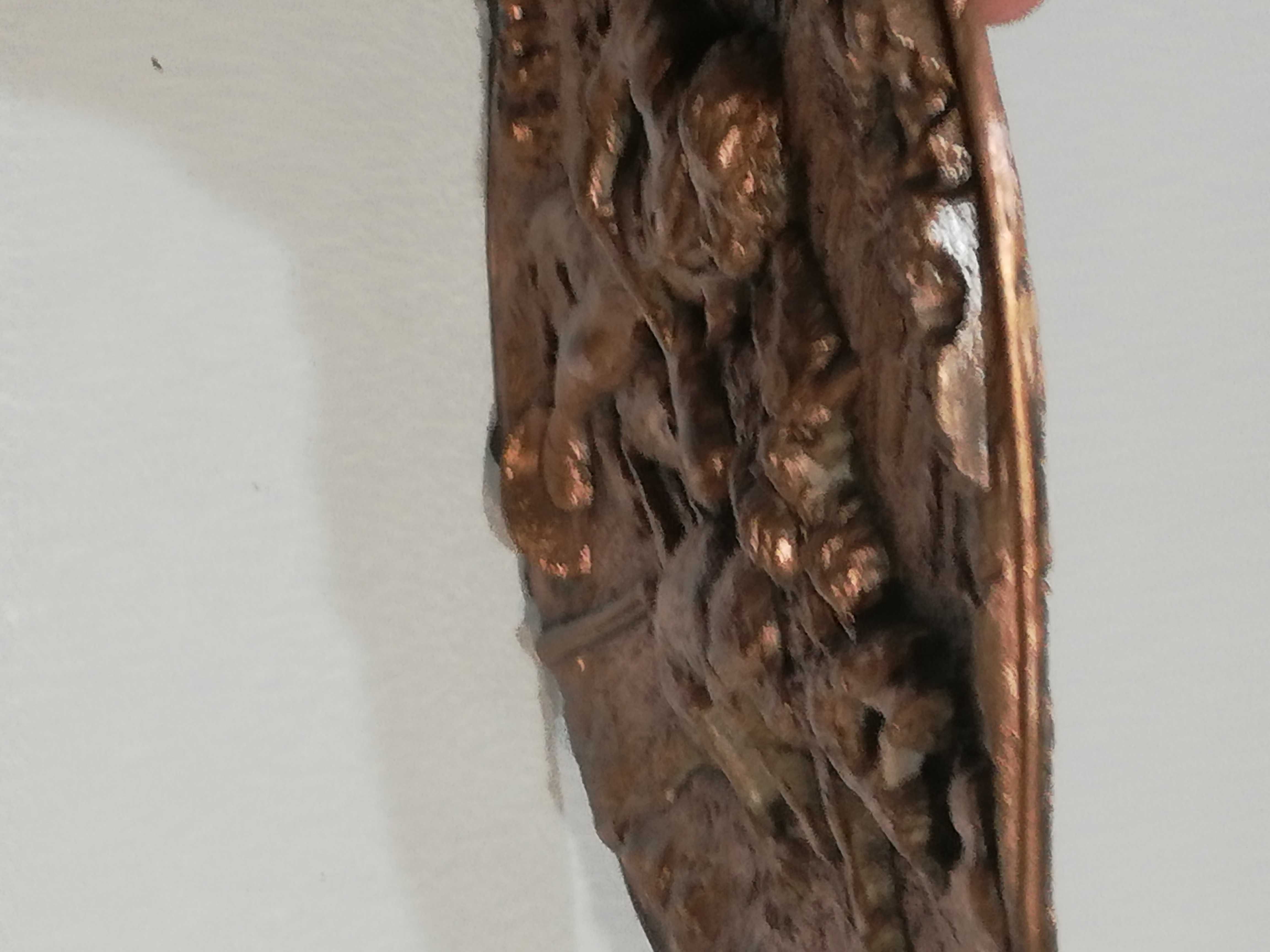 Miedzioryt metaloplastyka 27 cm temat Polowanie
