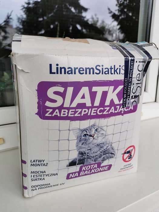 Siatka na balkon na koty ptaki