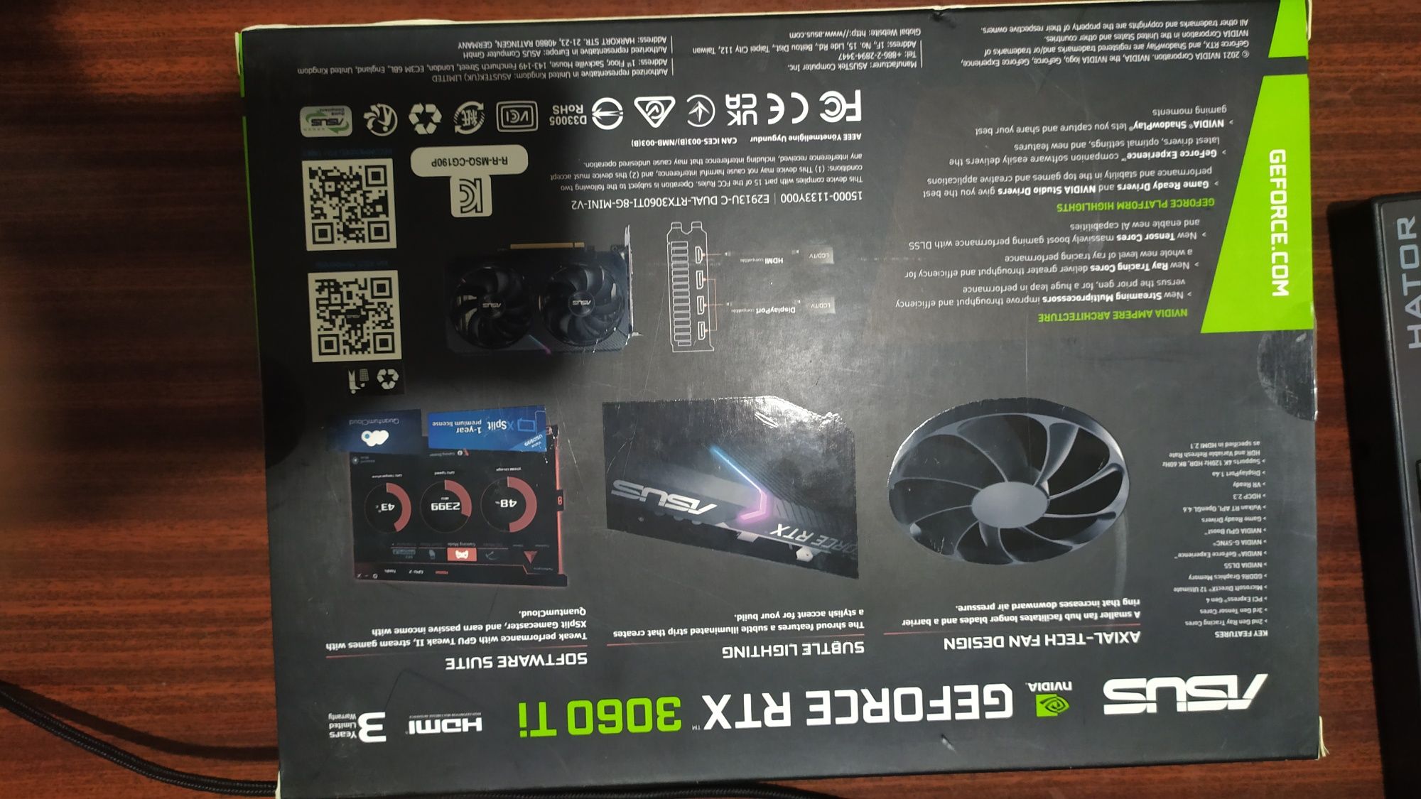 Asus rtx 3060ti dual mini 8gb