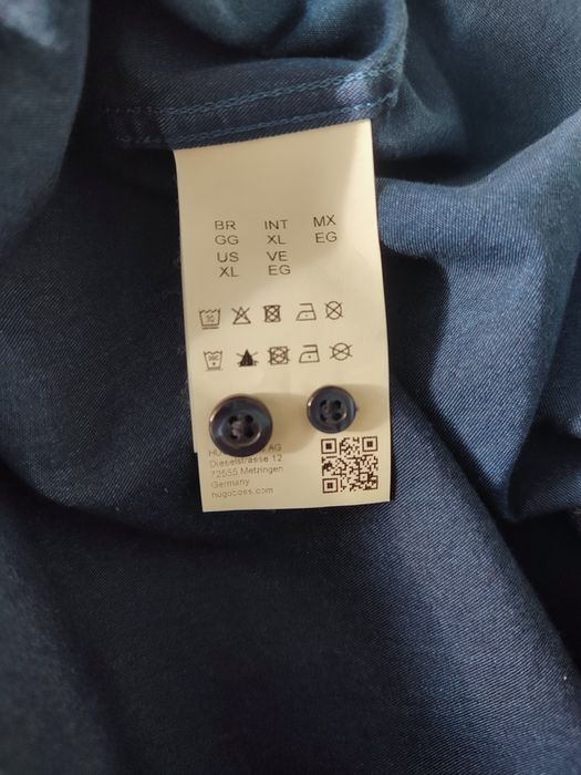 Чоловіча сорочка Hugo Boss, сорочка оверсайз, базова сорочка чоловіча