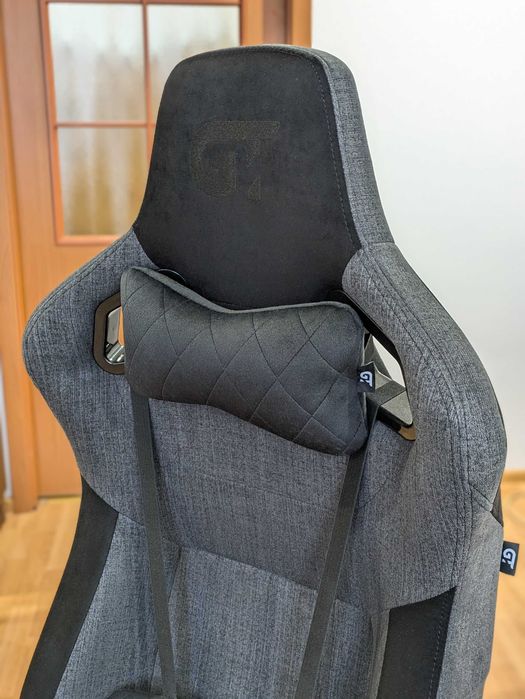 Геймерське Крісло GT Racer X-8005 Dark Gray/Black suede