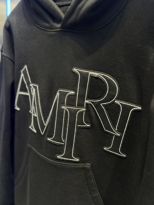 AMIRI худи мужское оверсайз черное оригинал унисекс с капюшоном кофта