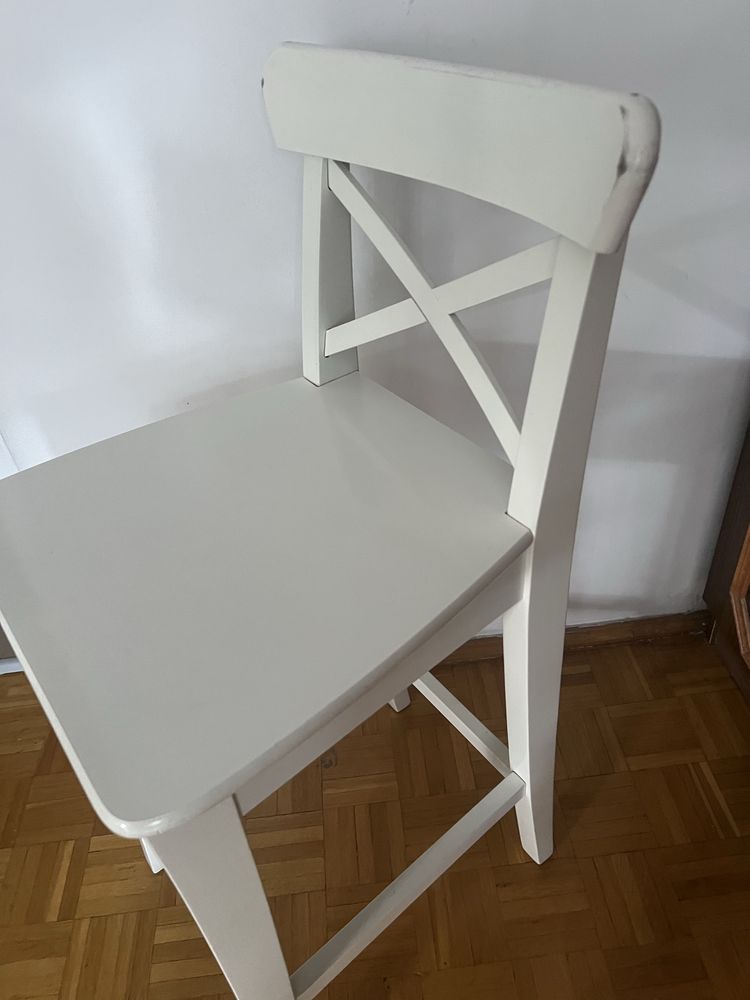 IKEA INGOLF Stołek barowy z oparciem - 1 SZTUKA