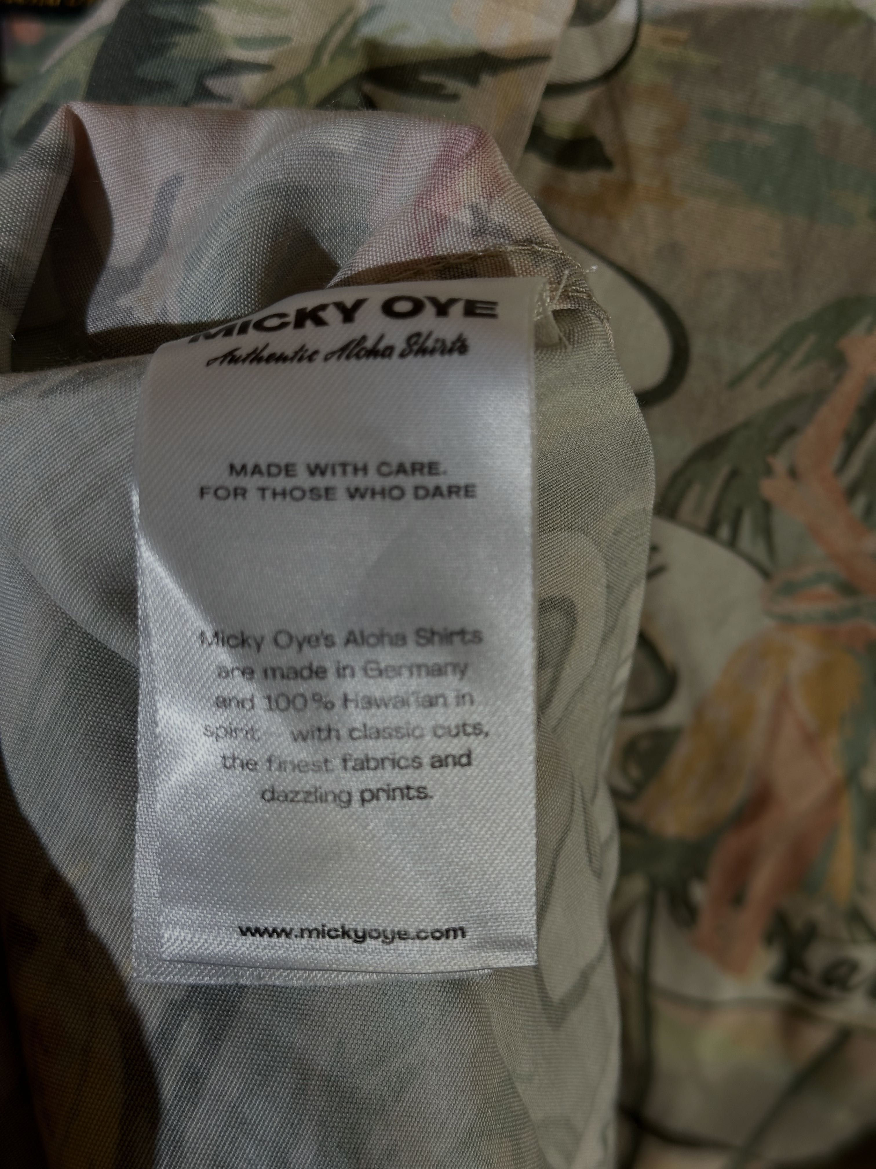 Micky Oye Land of Aloha shadow гавайская рубашка гавайка