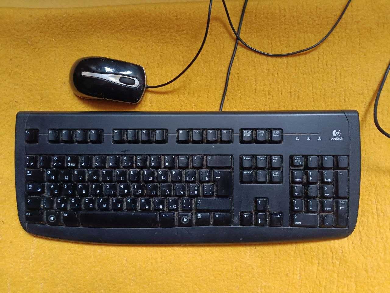 Клавиатура Logitech Deluxe 250 keyboard+ мишка