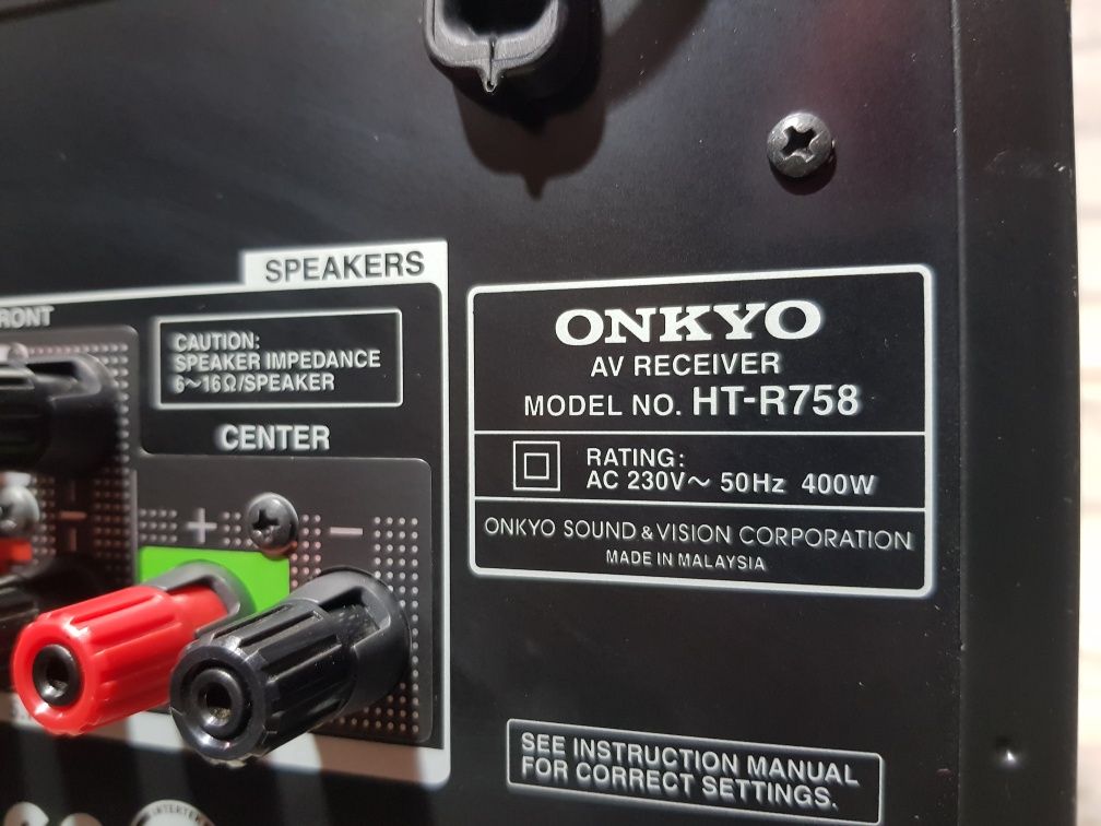 5.1 AV ресивер ONKYO HT-R758, 5x130 Вт, HDMI, USB,LAN, б/у