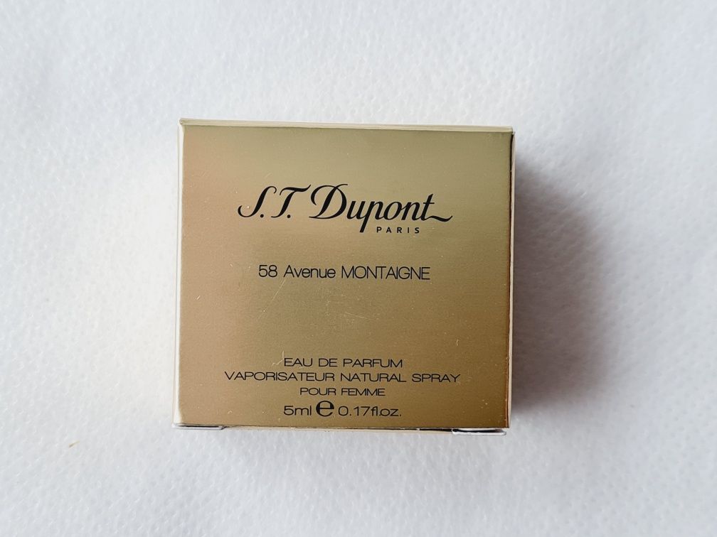 S. T. Dupont 58 Avenue Montaigne MINIATURA kolekcjonerska 5ml