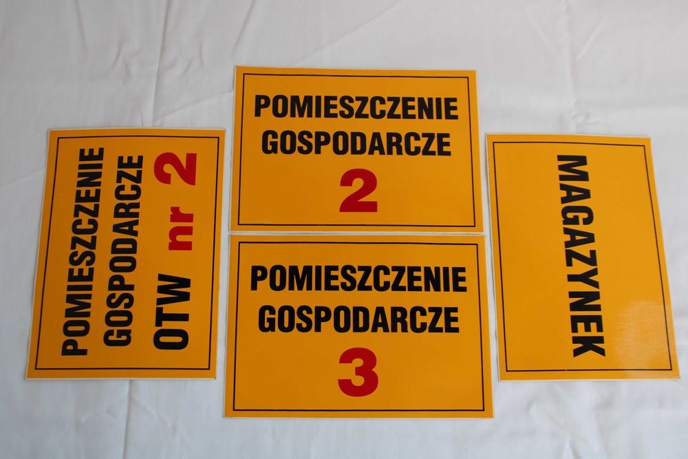 Tablice Ostrzegawcze- Warsztat Slusarski - PRL-u