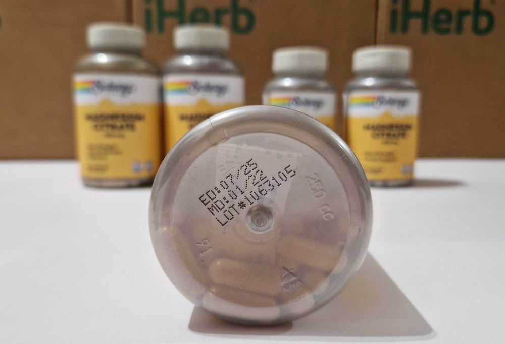 Solaray Магній цитрат, цитрат магнію, 90 та 180 шт. Magnesium citrate