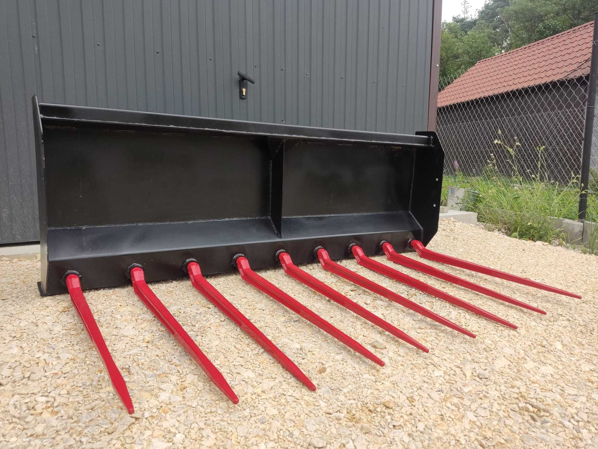 Widły do obornika euroramka nowe do tura kute kły solidne Transport