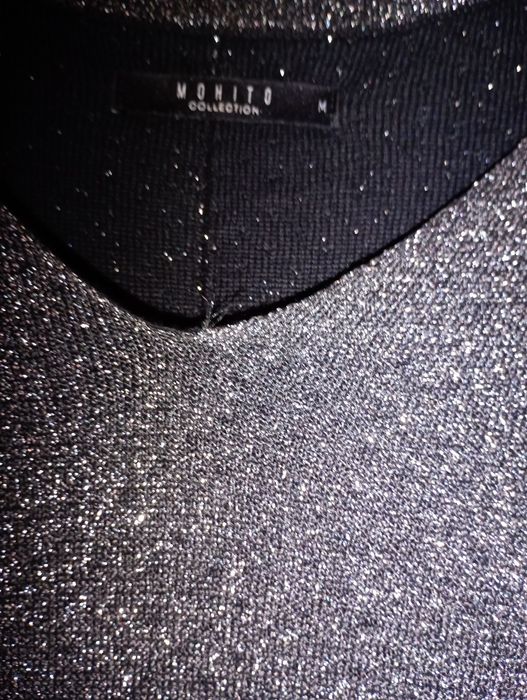 Czarno-srebrna tunika