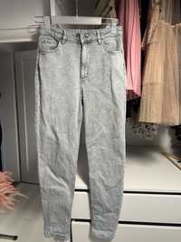 Szare spodnie jeans marki H&M roxmiar 164/170