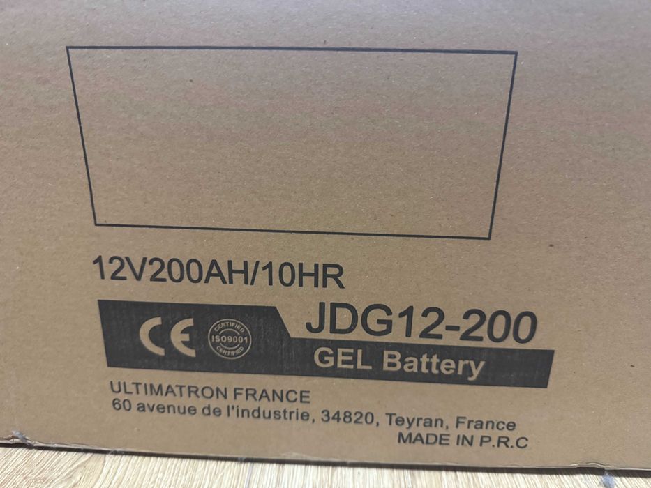 Новый гелевый (GEL) аккумулятор 200 Ah для инвертор ИБП ДБЖ АКБ