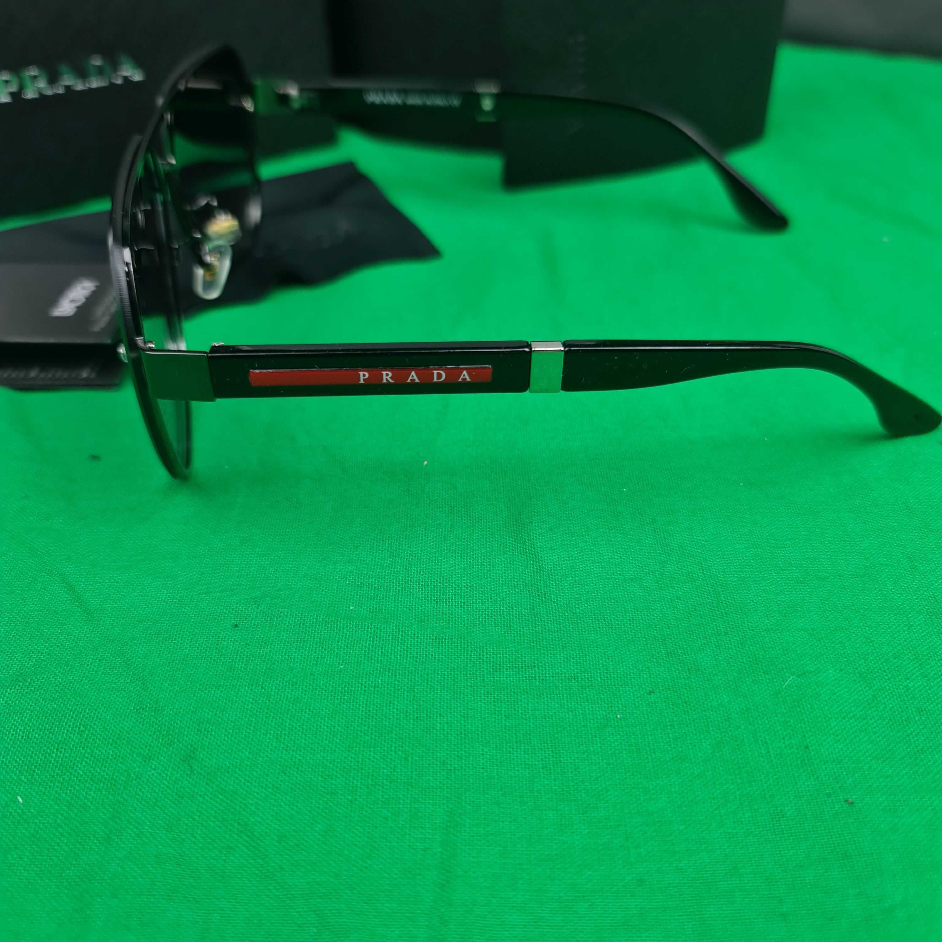 Okulary zestaw komplet meskie damskie unisex Prada Z monogram Premium