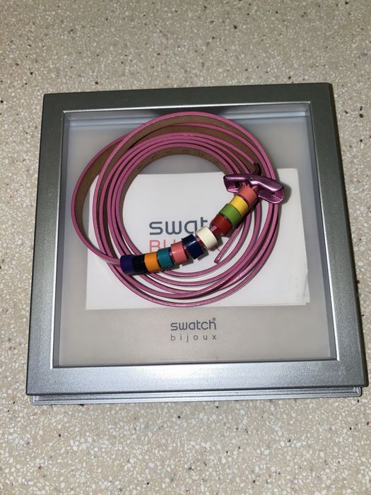 Pulseiras Swatch Rosa e Azul