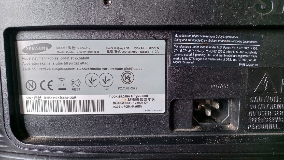 Televisão  SAMSUNG 21"