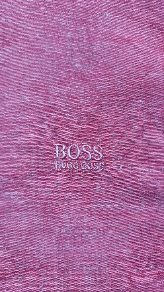 Koszula lniana HUGO BOSS z długim rękawem XL 43/44