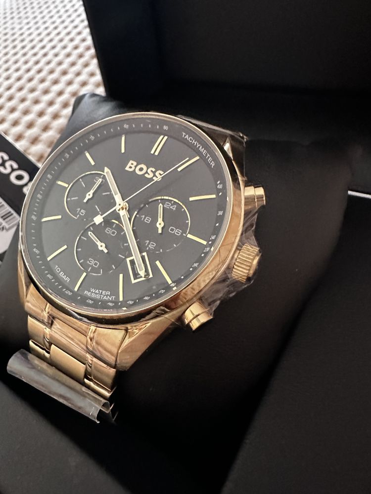 Nowy! Zegarek meski zloty Hugo Boss Champion