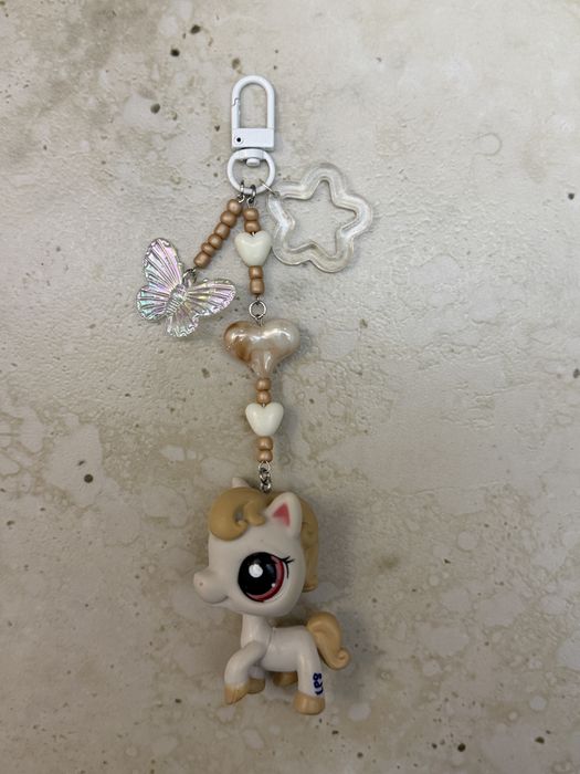 Brelok breloczek lps littlest pet shop koń konik bialy