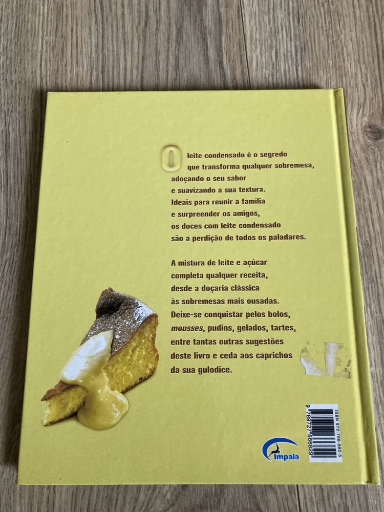 Livro de receitas de leite condensado