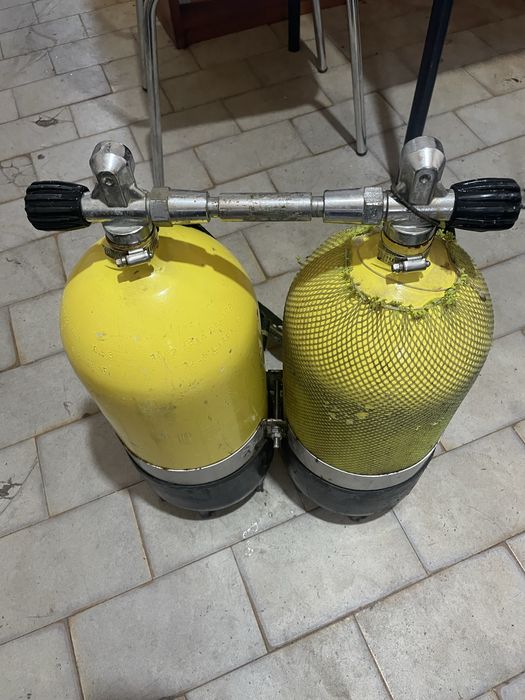 Garrafas de mergulho 12litros pouco uso