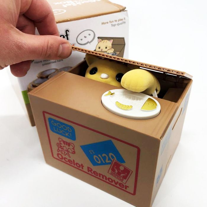 Дитяча сейф скарбничка злодюжка монет у коробці