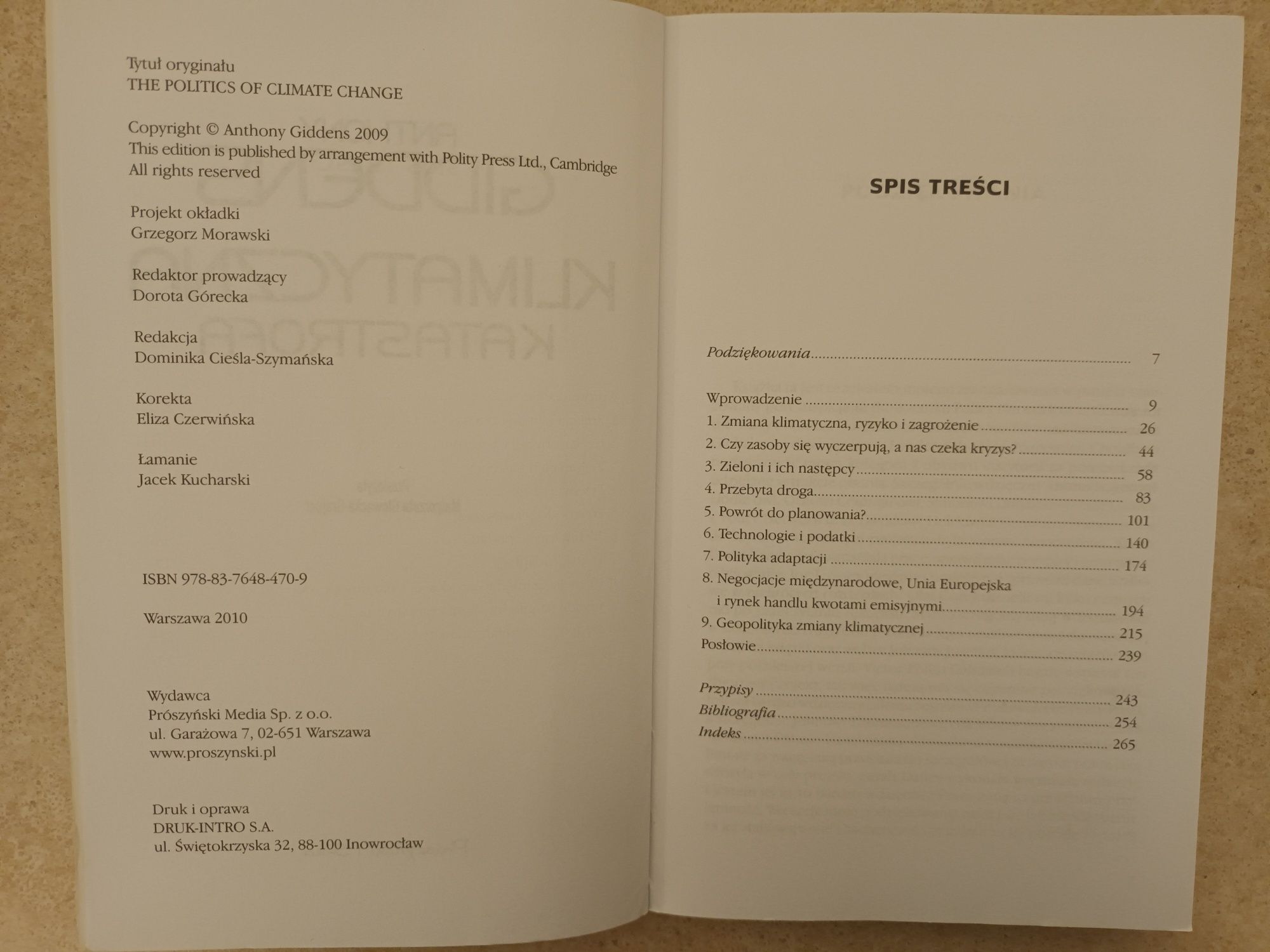 Książka "Klimatyczna katastrofa" Anthony Giddens