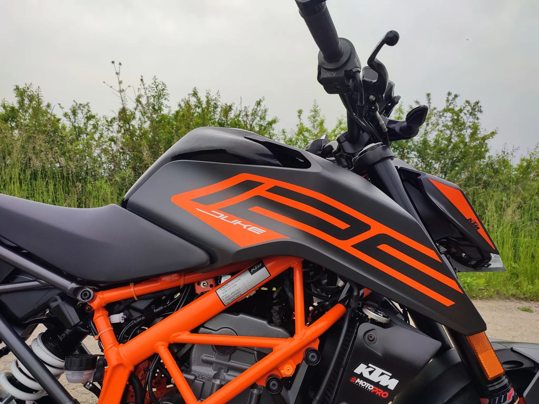 KTM Duke 125, 2022, ABS, 12tkm, jak nowy, serwis KTM