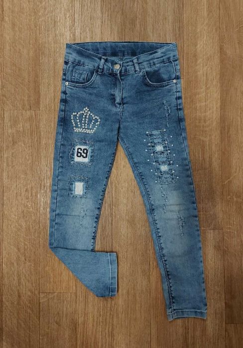 Джинсы Штаны для девочки 6-8 лет