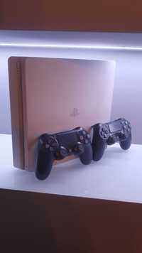 Ps4 Slim Białe 500gb + 2 pady i okablowanie