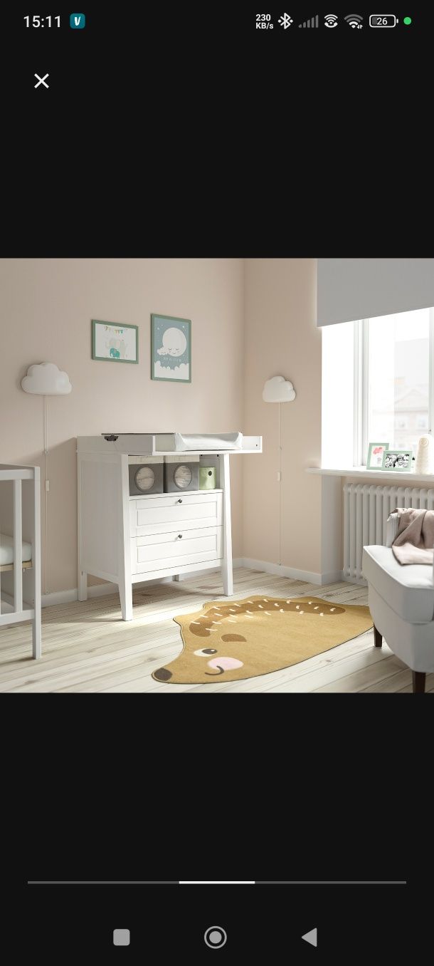 Komoda z przewijakiem Ikea sundvik przewijak