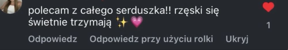 Rzęsy Rumia (koszt zwrotu materiału)
