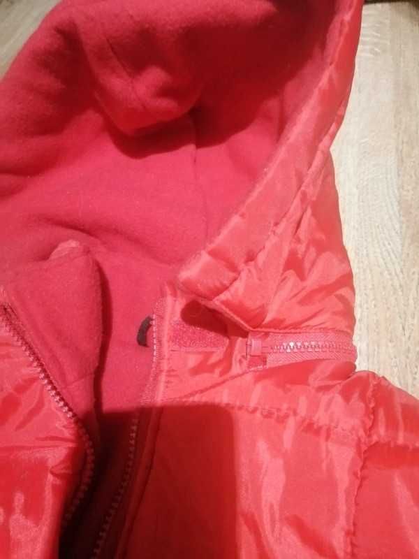 Płaszczyk wiosenny i jesienny czerwony pikowany, M id. (150)