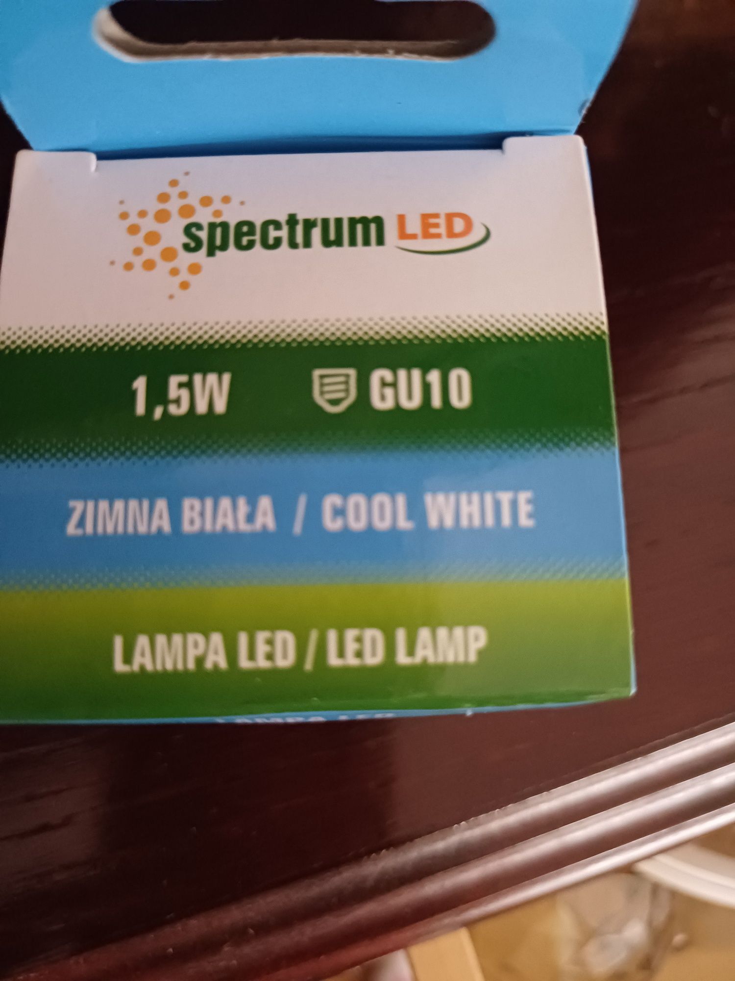 Lampa Led zimna biała