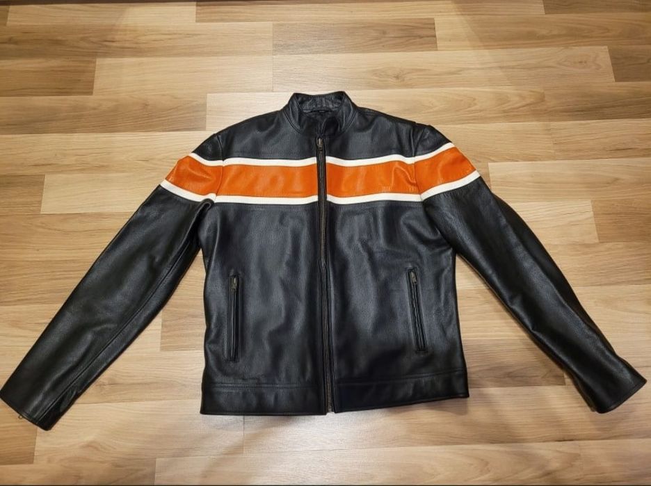 Skórzana męska kurtka motocyklowa M/L