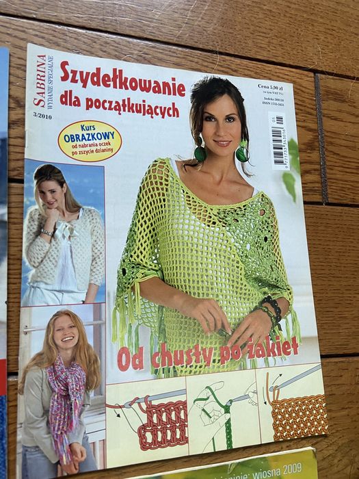 Zestaw gazet Sabrina – lata 2008–2010 – wzory na druty i szydełko