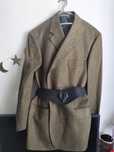 Welniano jedwabna marynarka oversize burrberys vintage retro