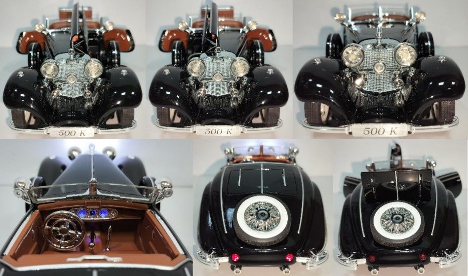 Mercedes-Benz 500K кабриолет модель 1:18 фирма OK Металл звук свет