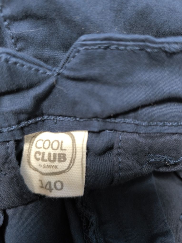 Spodnie materiałowe Cool club 140 eleganckie granat galowe