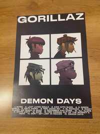plakat gorillaz - demon days