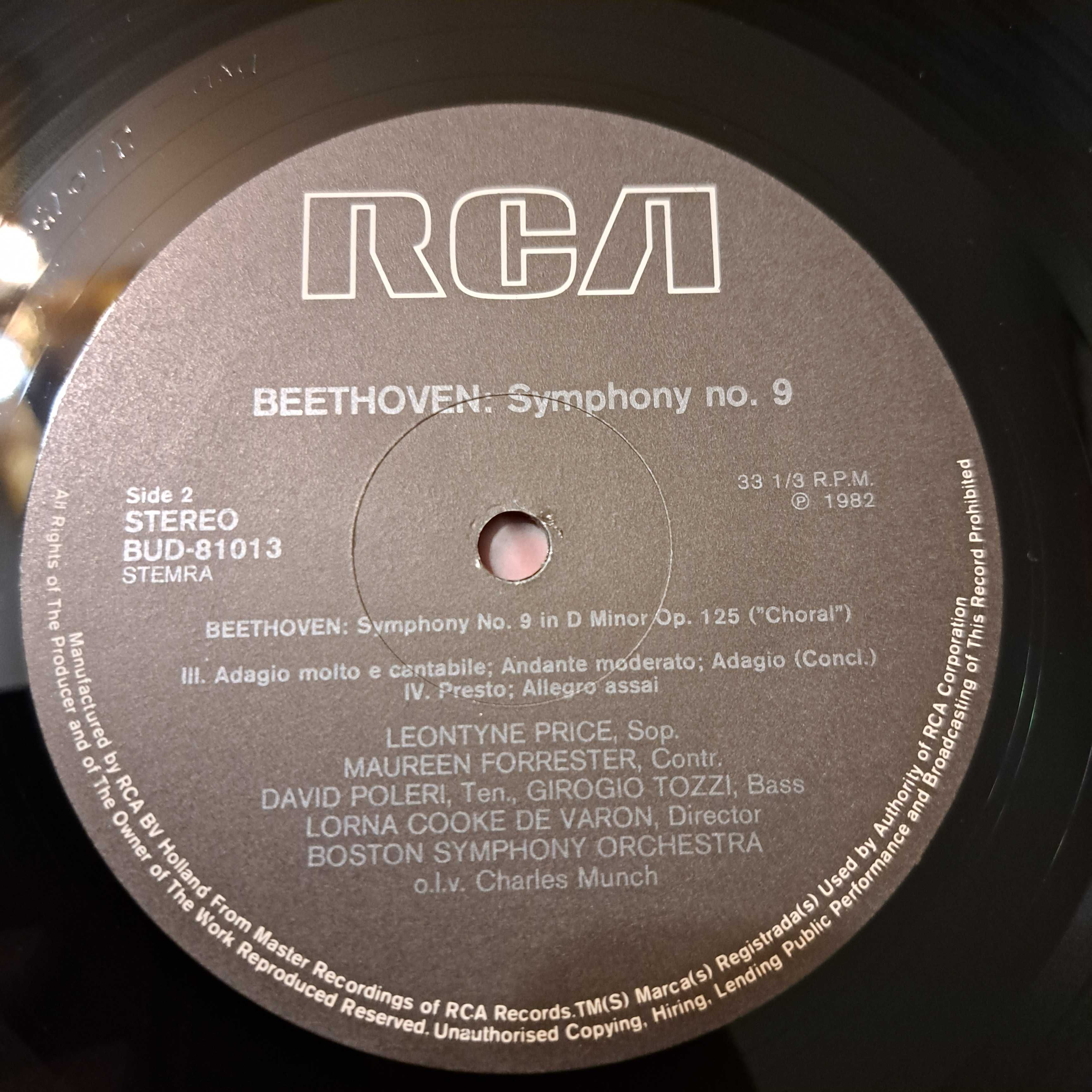 Płyta Winylowa  Beethoven - Symfonie  No9