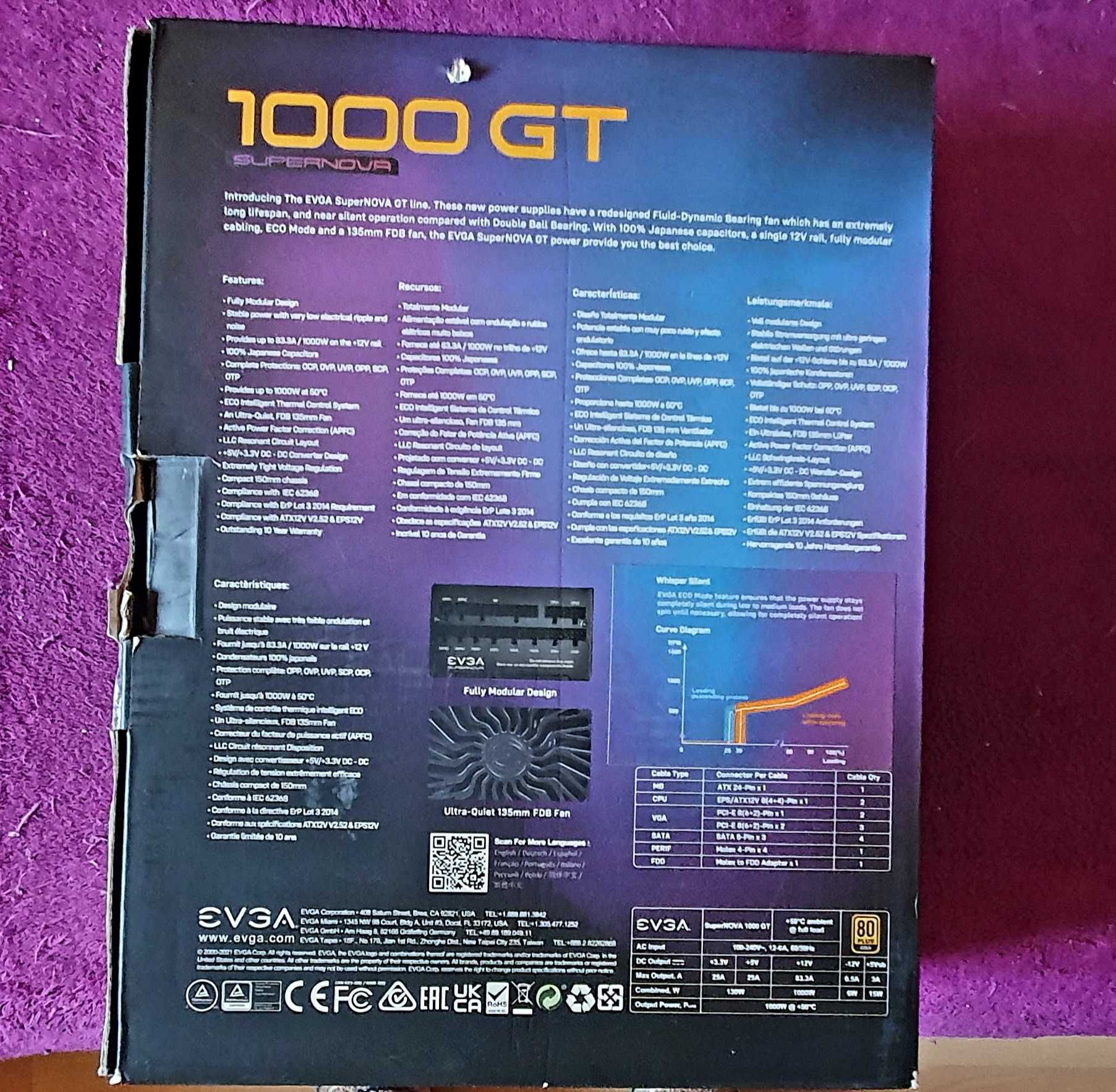 Zasilacz EVGA 1000GT Supernova 1000W