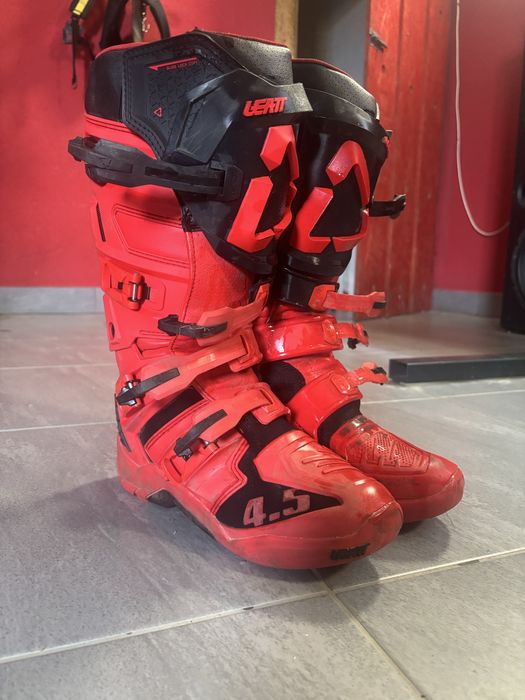Buty motocross Leatt 4.5 – rozmiar 42 czerwone