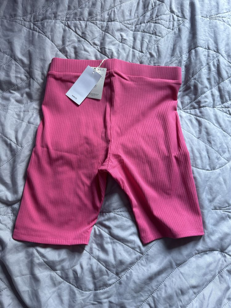 Kolarki spodenki legginsy Mango nowe s pink bikery