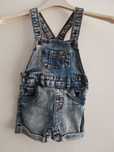 Nowe spodnie jeansowe ogrodniczki 86